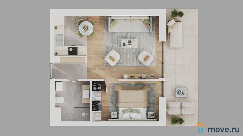 2-комн. квартира, 55 м²