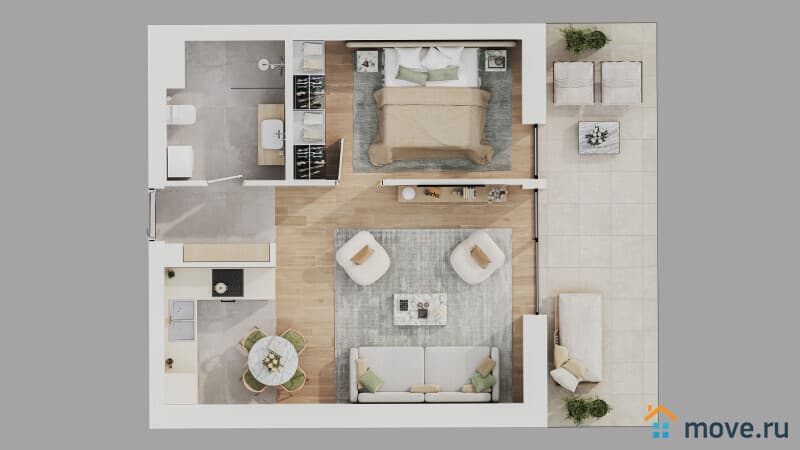 2-комн. квартира, 51 м²