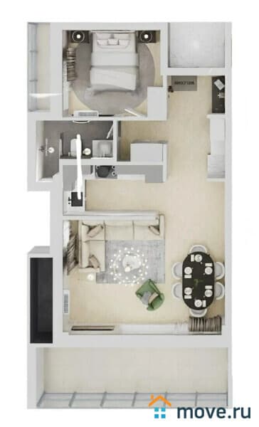 2-комн. квартира, 65 м²