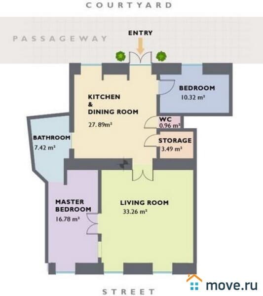 3-комн. квартира, 100 м²