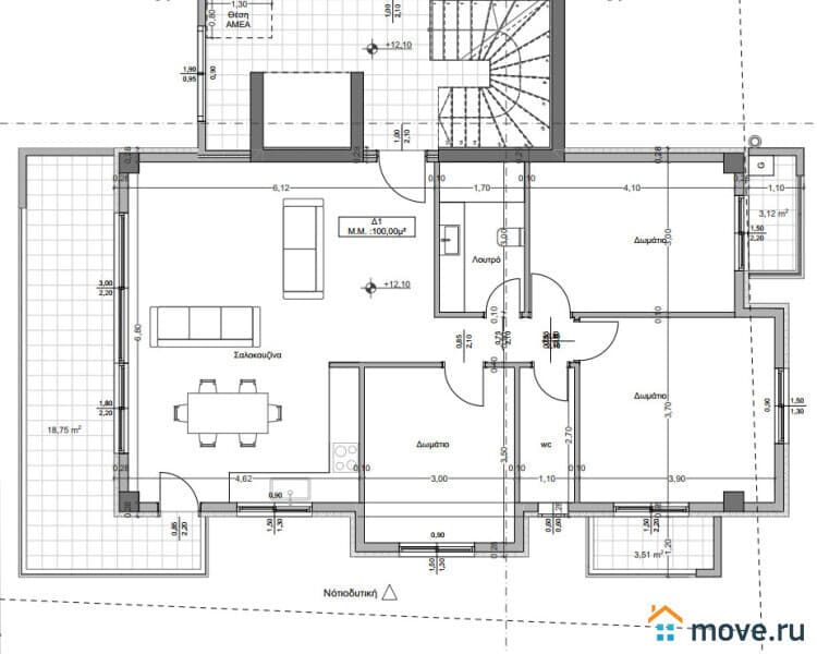 4-комн. квартира, 130 м²