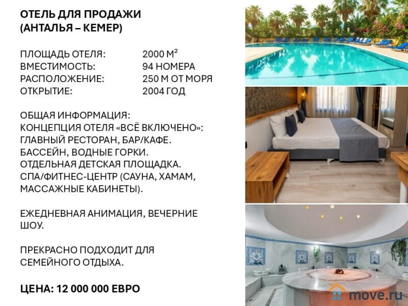 гостиница, 2000 м²