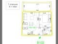 2-комн. квартира, 44 м²