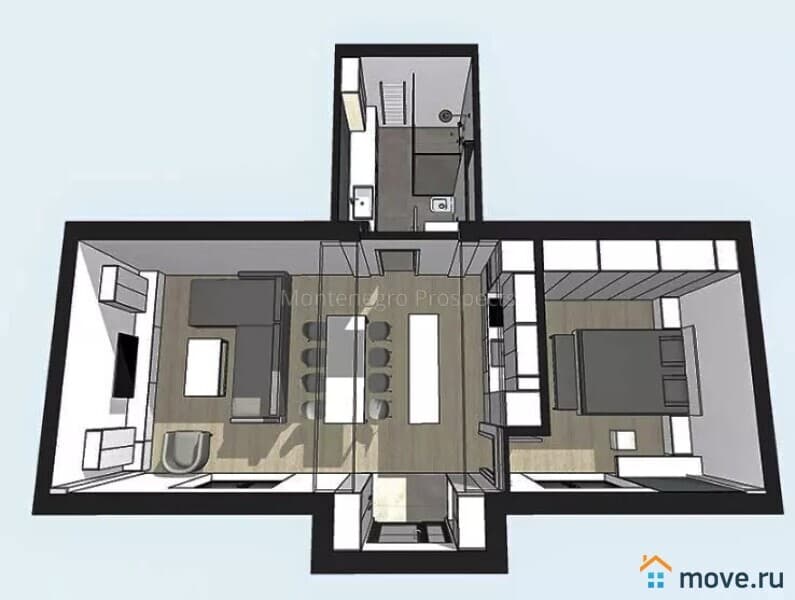 2-комн. квартира, 59 м²