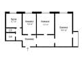 3-комн. квартира, 62.5 м&sup2;
