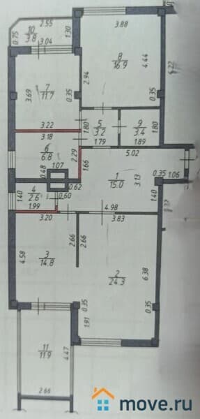 3-комн. квартира, 99 м&sup2;