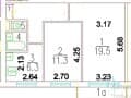 Продаю двухкомнатную квартиру, 47.4 м², 12 мин. до метро пешком, этаж 7 из 9. Фото 1