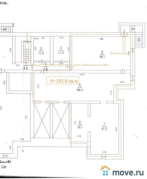 склад, 184 м²