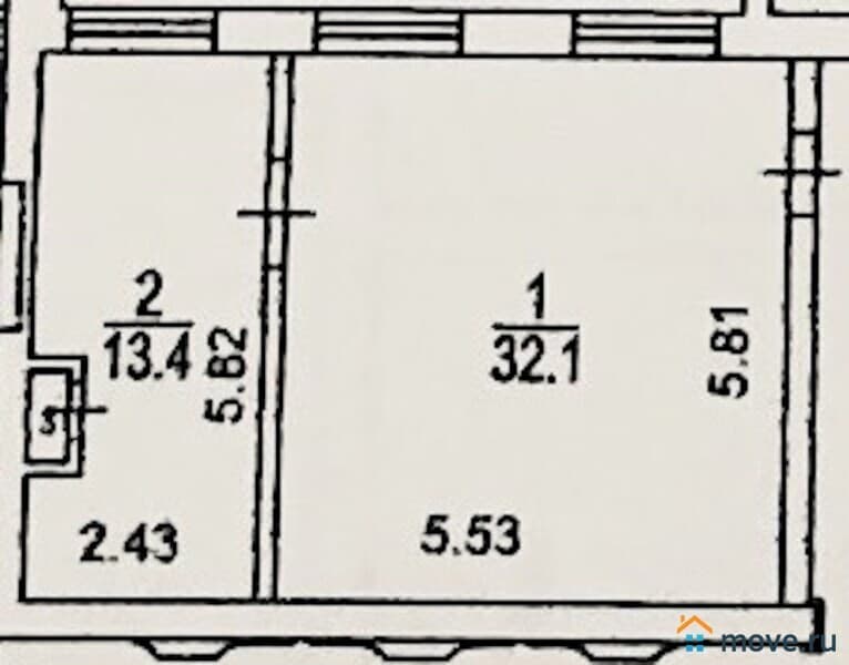 свободного назначения, 46 м²