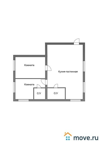 3-комн. квартира, 86.3 м²