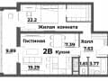 Продажа двухкомнатной квартиры, 73 м², этаж 17 из 20. Фото 4