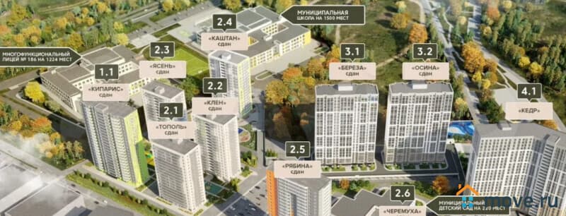 1-комн. квартира, 44 м²