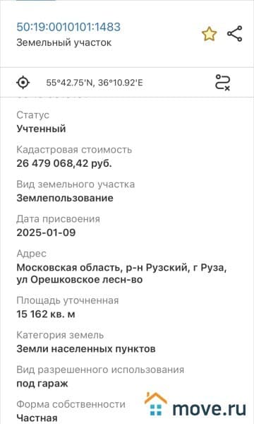 земля под ИЖС, 1.52 га