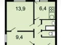 2-комн. квартира, 38.6 м&sup2;