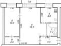 2-комн. квартира, 43 м²