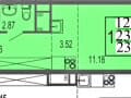 1-комн. квартира, 24 м&sup2;