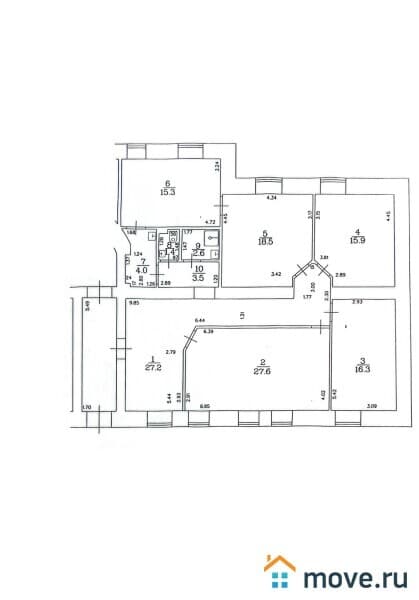 5-комн. квартира, 132.3 м²