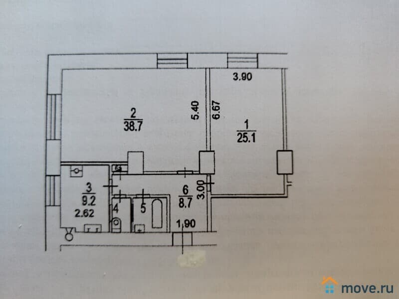 2-комн. квартира, 87.6 м²