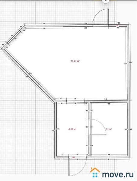 1-комн. квартира, 28.5 м²