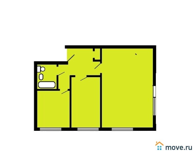 2-комн. квартира, 41.1 м&sup2;