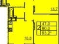 Продаем двухкомнатную квартиру, 90 м², 80 км за МКАД, этаж 12 из 12. Фото 20