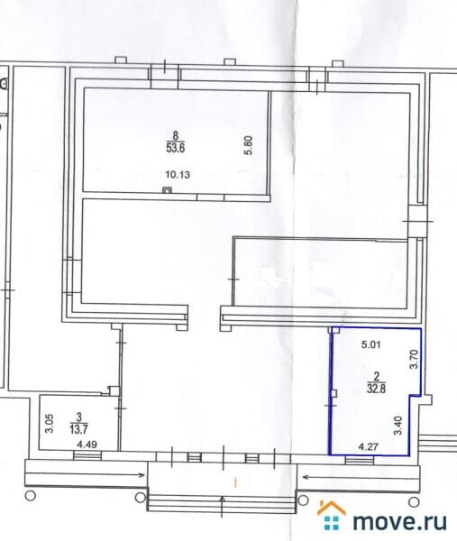 торговое помещение, 33 м&sup2;
