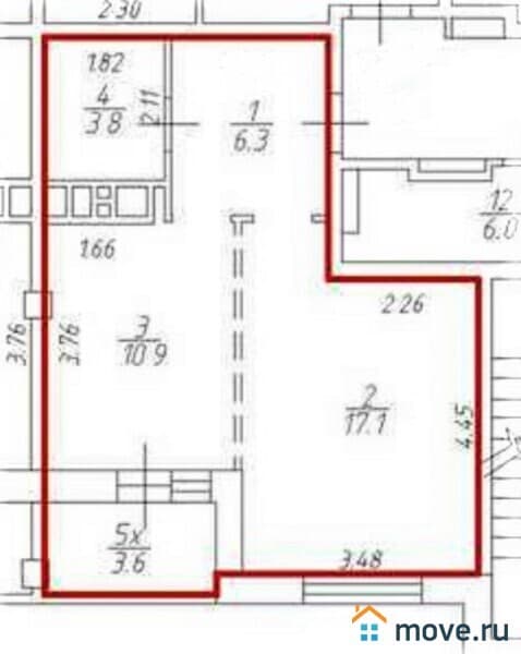 1-комн. квартира, 38 м²