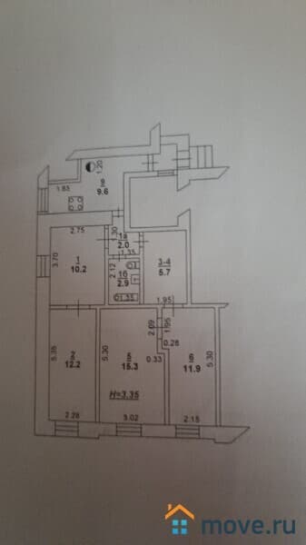 4-комн. квартира, 70 м²