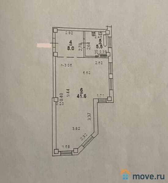 1-комн. квартира, 55 м²