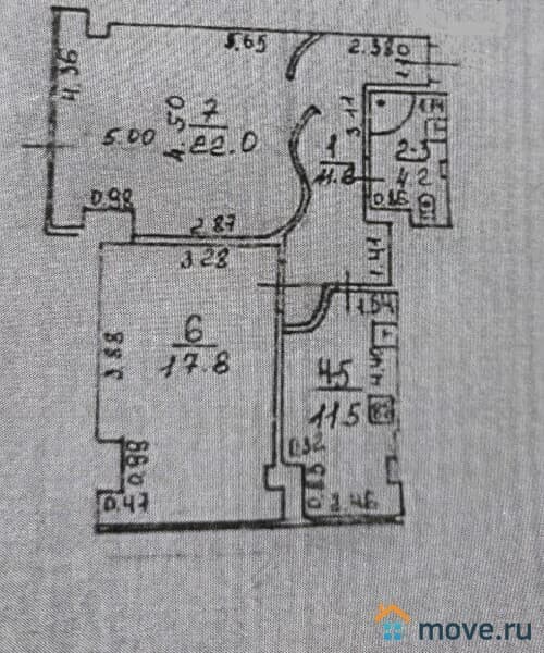 2-комн. квартира, 67 м²