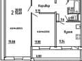 Продажа двухкомнатной квартиры, 56 м², 14 км за МКАД, этаж 4 из 5. Фото 2