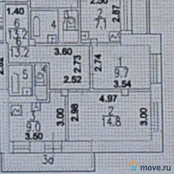 2-комн. квартира, 50.2 м&sup2;