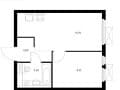 1-комн. квартира, 31.3 м&sup2;