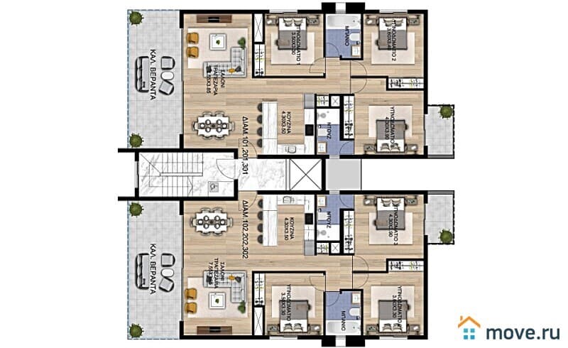 4-комн. апартаменты, 142 м²