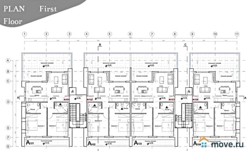 3-комн. апартаменты, 128 м²