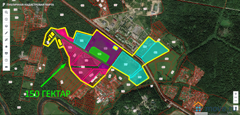 Публичная кадастровая карта старотеряево