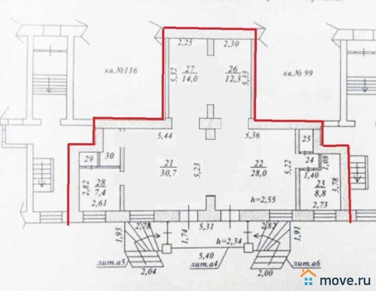 свободного назначения, 108 м²