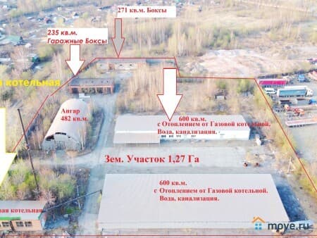 Продаю землю промышленного назначения, 1.25 га, Нижний Тагил, улица Гражданская, 1