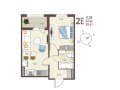 Продается однокомнатная квартира, 39.6 м², этаж 6 из 17. Фото 1