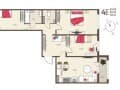 Купить трехкомнатную квартиру, 85.2 м², этаж 17 из 17. Фото 1