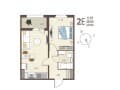 Продаю однокомнатную квартиру, 40.8 м², этаж 17 из 17. Фото 1