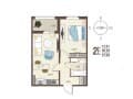 Продажа однокомнатной квартиры, 37.1 м², этаж 1 из 17. Фото 1