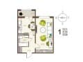 Продаем однокомнатную квартиру, 32.9 м², этаж 12 из 17. Фото 1