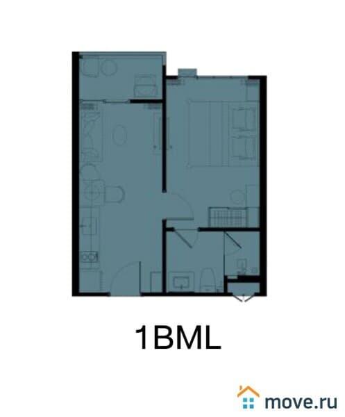 1-комн. квартира, 37 м²