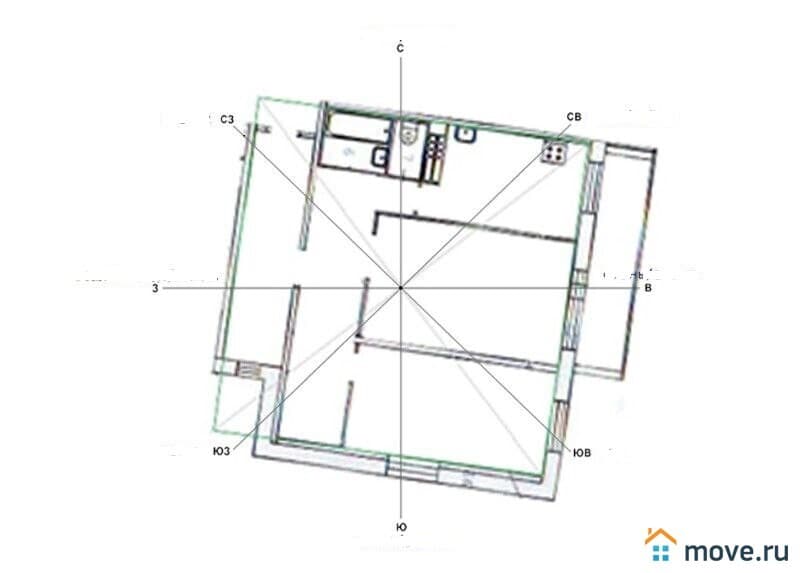 2-комн. квартира, 67.2 м²