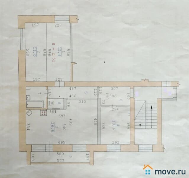 3-комн. квартира, 77 м&sup2;