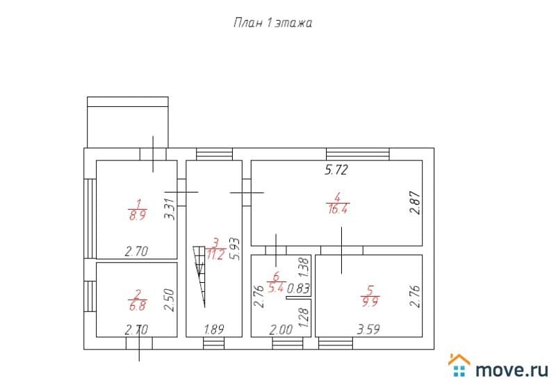 дом, 153 м², 4.15 сотки