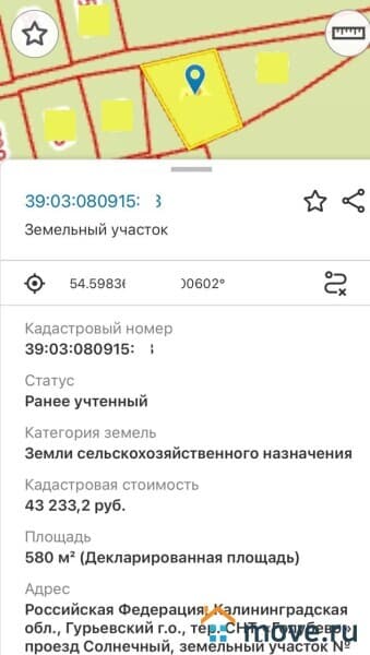 земельный участок, 6 соток