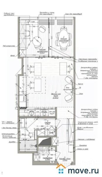 офис, 57.3 м²