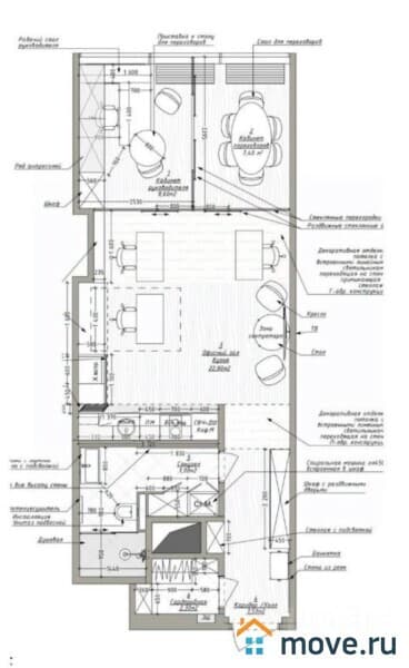 офис, 57.4 м²